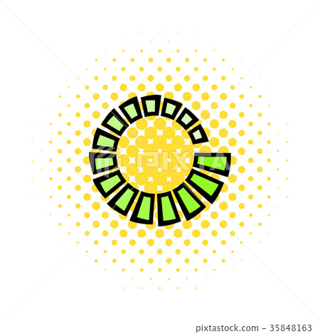 Loading icon in comics style Loading icon in comics style 35848163