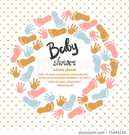 Baby shower invitation card design Baby shower invitation card design 35849316