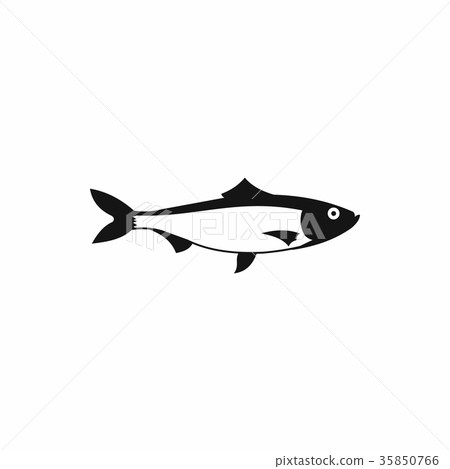 Fresh fish icon, simple style 35850766