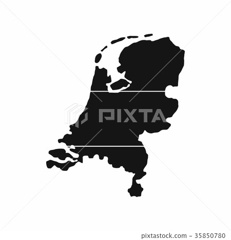 Map of Netherlands icon, simple style Map of Netherlands icon, simple style 35850780