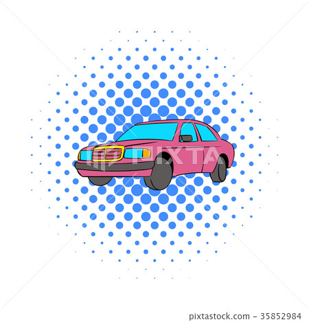 German car icon, comics style German car icon, comics style 35852984