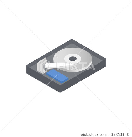 HDD icon, isometric 3d style 35853338