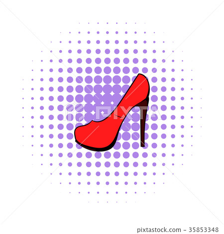 Red shoe icon, comics style Red shoe icon, comics style 35853348
