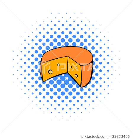 French cheese icon, comics style French cheese icon, comics style 35853405