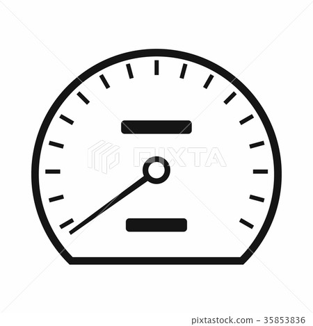 Speedometer icon in simple style Speedometer icon in simple style 35853836