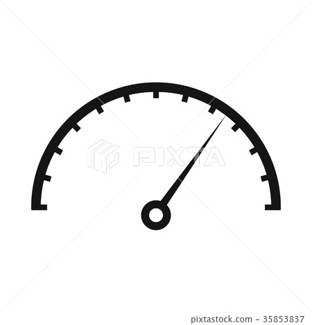 Speedometer icon in simple style 35853837