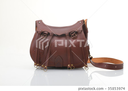 Leather hunting bag with brown with patronage 35853974