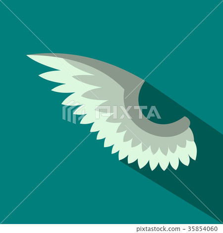 Wing icon in flat style - Stock Illustration [35854060] - PIXTA