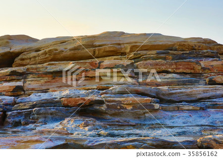 Senjojiki（和歌山縣）在夕陽下染色 35856162