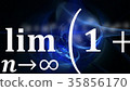 Math equations flying and disappearing in distance 35856170