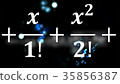 Math equations flying and disappearing in distance 35856387