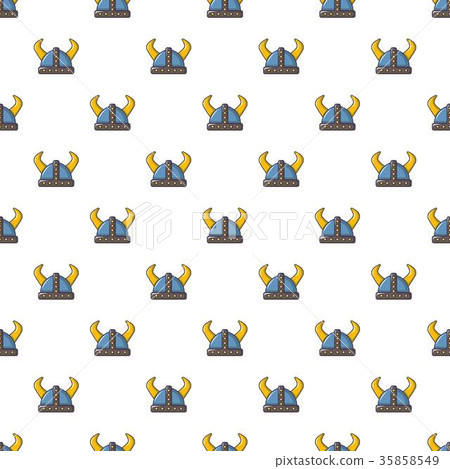 Swedish viking helmet pattern seamless Swedish viking helmet pattern seamless 35858549