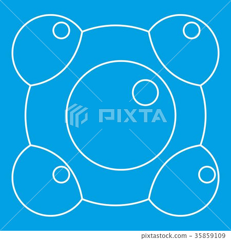 Chemical and physical molecules icon outline Chemical and physical molecules icon outline 35859109