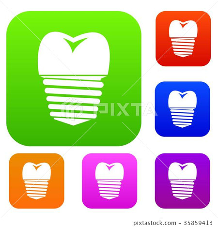 Tooth implant set collection Tooth implant set collection 35859413