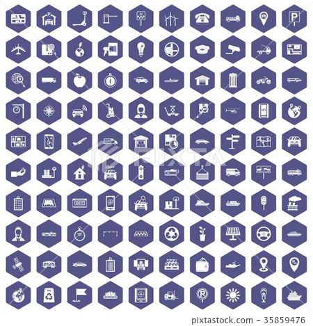 100 navigation icons hexagon purple 100 navigation icons hexagon purple 35859476