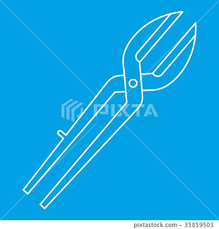 Metal scissors icon outline Metal scissors icon outline 35859503