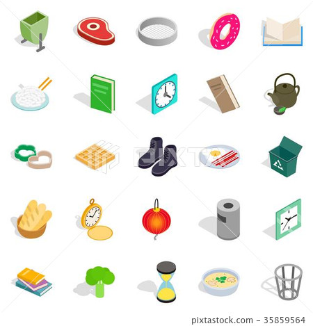 Inside icons set, isometric style Inside icons set, isometric style 35859564