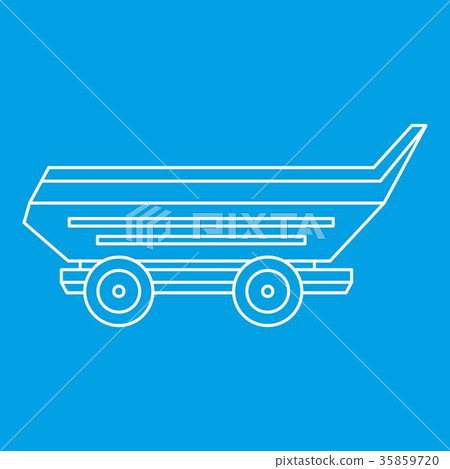 Car trailer icon outline Car trailer icon outline 35859720