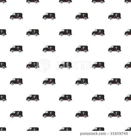 Hearse pattern seamless 35859740