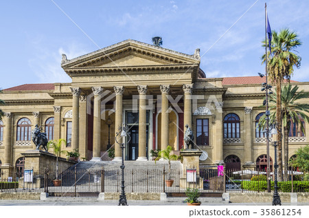 the theater of the city of palermo called massimo the theater of the city of palermo called massimo 35861254