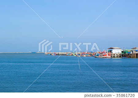 Seafood market in Thailand. Seafood market in Thailand. 35861720