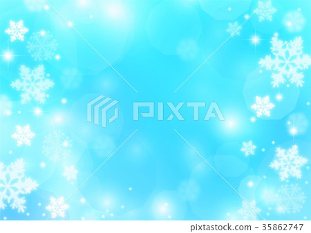 Light blue background snow and glitter Light blue background snow and glitter 35862747