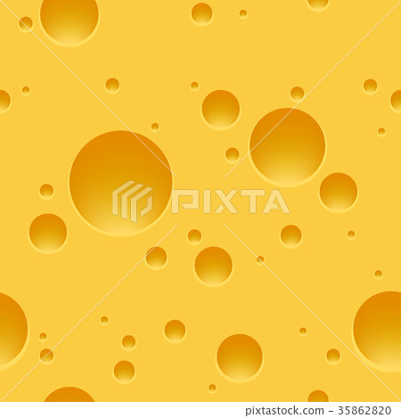 Swiss cheese seamless pattern 35862820