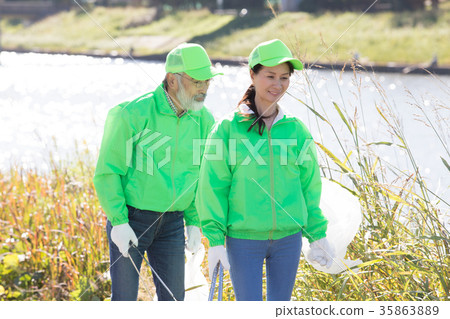 Senior (cleaning activity) Senior (cleaning activity) 35863889