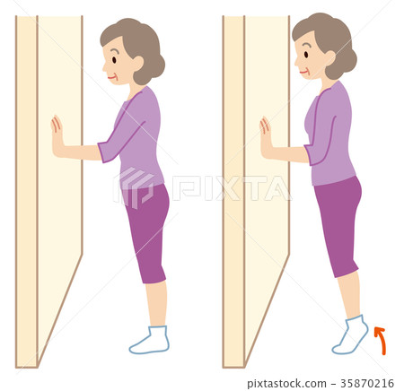 Elderly exercise gymnastics 35870216