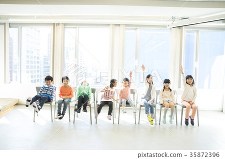 Multiple elementary school students Multiple elementary school students 35872396