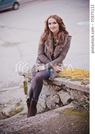 Beautiful genuine lady mystic with curly brunette Beautiful genuine lady mystic with curly brunette 35875112