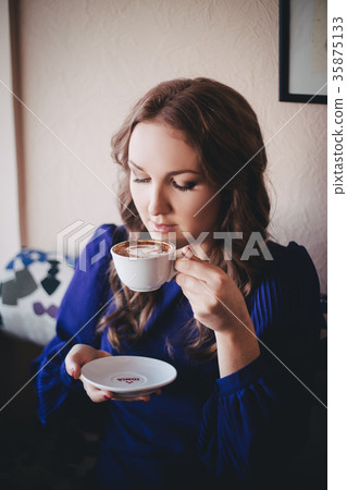 Beautiful genuine lady mystic with curly brunette Beautiful genuine lady mystic with curly brunette 35875133