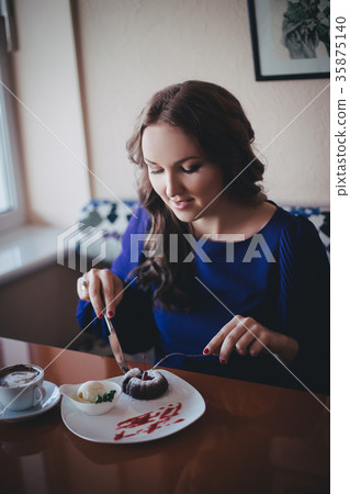 Beautiful genuine lady mystic with curly brunette Beautiful genuine lady mystic with curly brunette 35875140