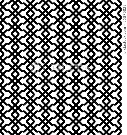 Black and white geometric seamless pattern 35876825