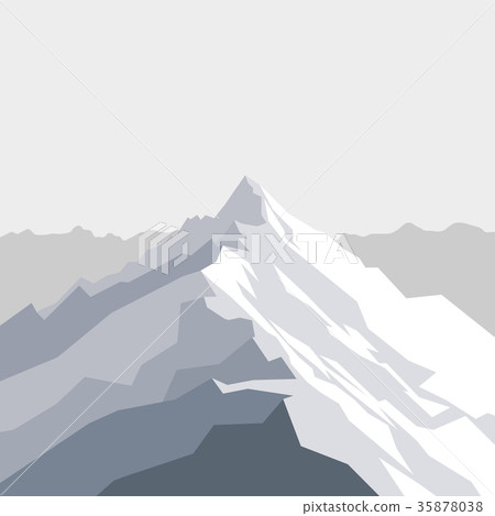 Vector illustration of mountains landscape with 35878038