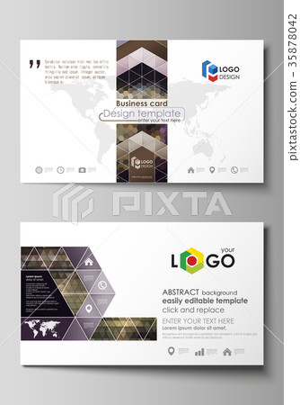 Business card templates. Easy editable layout 35878042