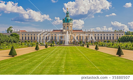 Charlottenburg Palace with garden in Berlin Charlottenburg Palace with garden in Berlin 35880507