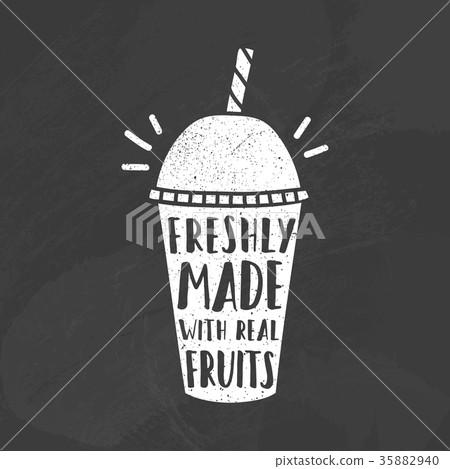 Take away plastic glass with smoothie. Take away plastic glass with smoothie. 35882940