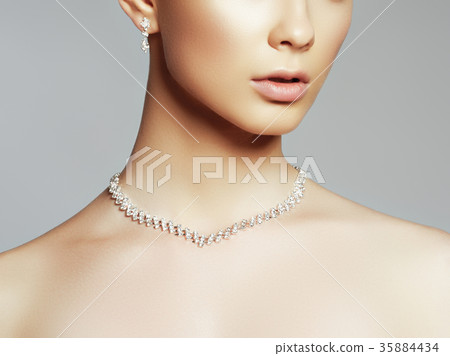 Beauty girl. Makeup, cosmetics. Skin and body care 35884434