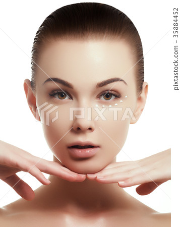 Beauty girl. Makeup, cosmetics. Skin and body care Beauty girl. Makeup, cosmetics. Skin and body care 35884452