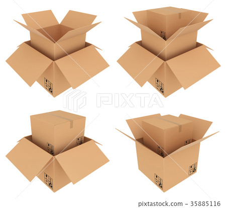 Set white can jar isolated on background. 3d Set white can jar isolated on background. 3d 35885116