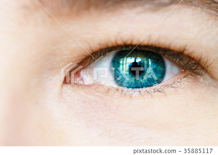 Macro image of human eye Macro image of human eye 35885117