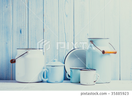 Enamelware still life Enamelware still life 35885923