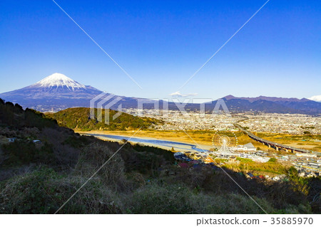 In the city area of Mt. Fuji and Fuji, Fuji City, Shizuoka Prefecture In the city area of Mt. Fuji and Fuji, Fuji City, Shizuoka Prefecture 35885970