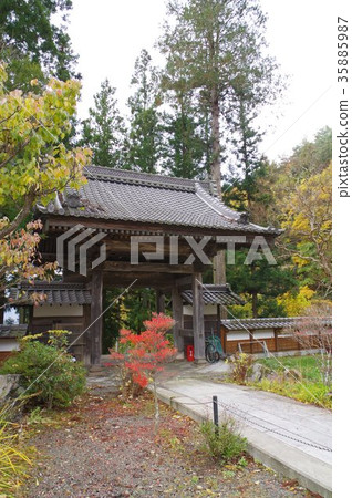 Shinshu Higashi-Chikuma縣Mako村文化財產Hozenji Sanmon江戶江戶時代後期村文化財產指定 Shinshu Higashi-Chikuma縣Mako村文化財產Hozenji Sanmon江戶江戶時代後期村文化財產指定 35885987