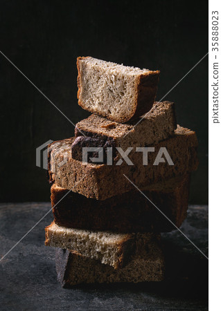 Variety of rye bread Variety of rye bread 35888023