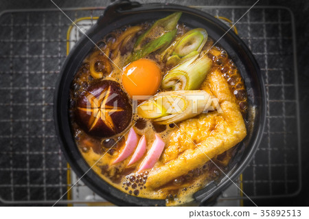 Miso stew udon Miso stew noodles Japanese food Miso stew udon Miso stew noodles Japanese food 35892513