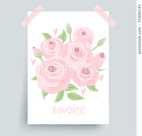 Romantic wedding concept with rose 35898145