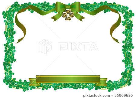 Four leaf clover frame 35909680