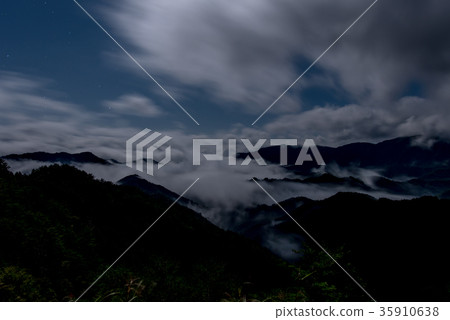 Nozomikawa Village Midnight Cloudy Sea 35910638